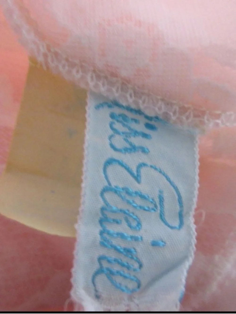 Vintage Miss Elaine Pink Peignoir Dressing Gown Sheer Lace Puff Sleeves Small